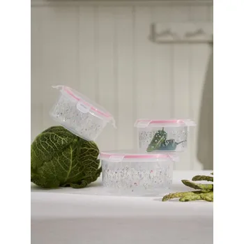 Dóza na potraviny Sinsay - Sada dóz na potraviny s květinovým motivem, 3 ks - vícebarevná - 215HO-MLC - 215HO-MLC-ONE