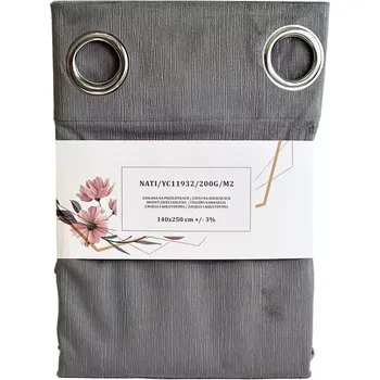 Závěs Závěs s oky YC11932/200G/053/140x250 cm šedý