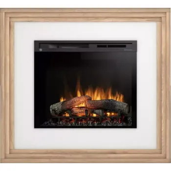 Elektrický krb Katra 28 bílý/dub