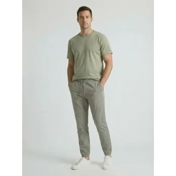 Pánské kalhoty Sinsay - Bavlněné kalhoty Jogger - zelená - 519HS-07X - 519HS-07X-34