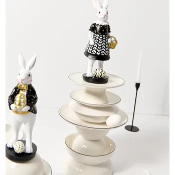 Figurka Sinsay - Velikonoční figurka zajíce v elegantním oblečení - černá - 263IJ-99X - 263IJ-99X-ONE