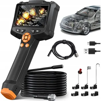 INSPEKČNÍ KAMERA BOROSKOP ENDOSKOP PRŮMYSLOVÝ 5M 8,5MM DISPLEJ 4,3"