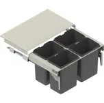 Zásuvka s odpadkovými koši KB=80 h=42.5 nl-480 stříbrný