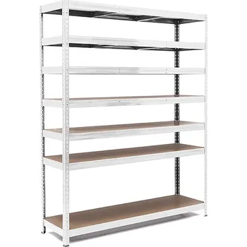 regál Policový regál Trestles RH 2200x1600x300, nosnost 1750 kg, 7 polic Barva: pozink, Provedení police: dřevěná DTD 8 mm