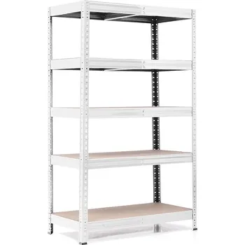 regál Policový regál Trestles RH 1500x800x500, nosnost 1750 kg, 5 polic Barva: pozink, Provedení police: dřevěná DTD 8 mm