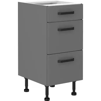 Kuchyňská skříňka Kuchyňská Skříňka NESSA antracit 40d 3s bb