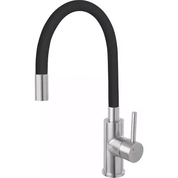 Vodovodní baterie Flexibilní dřezová baterie Fitness inox černá