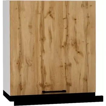 Kuchyňská skříňka Kuchyňská skříňka Bono W60/68 Slim Pl S černou kapucí dub wotan