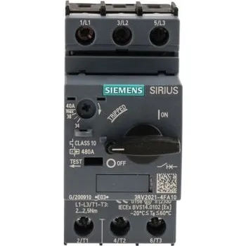 Jistič Ochranný jistič motoru 40 A 3P, 20 kA 690 V Siemens, rozsah: Sirius Innovation