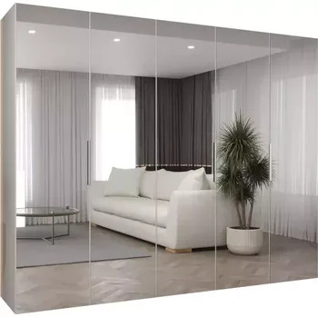 Předsíňová stěna Skříň Marbella III 250 bílá/stříbrná