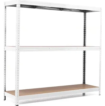 regál Policový regál Trestles RH 1500x1400x400, nosnost 900 kg, 3 police Barva: pozink, Provedení police: dřevěná DTD 8 mm