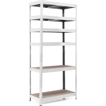 regál Policový regál Trestles RH 1800x900x500, nosnost 2100 kg, 6 polic Barva: pozink, Provedení police: dřevěná DTD 8 mm