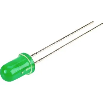 Polovodič Kingbright L-7113GD-12V LED s vývody zelená kulatý 5 mm 20 mcd 30 ° 8.5 mA 12 V