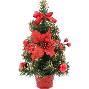 Vánoční stromek Vánoční stromeček 30 cm červený 9588