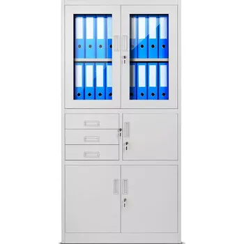 Kancelářská sestava Kancelářská skříň Filip kov šedá