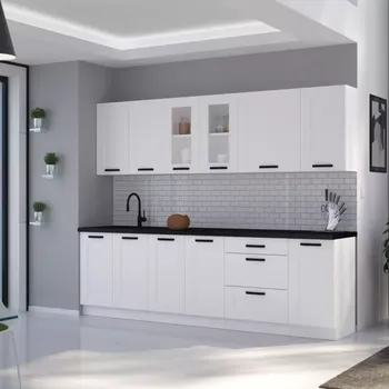 Kuchyňská linka Kuchyňská linka Luna bílá mat/bílá 260 bez pracovní desky