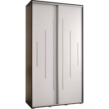 Předsíňová stěna Skříň 45 Canaris 12 130 černá/bílá/silver