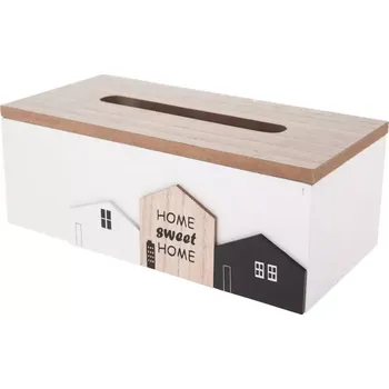 Úložný box Dřevěná krabička na kapesníky AA05