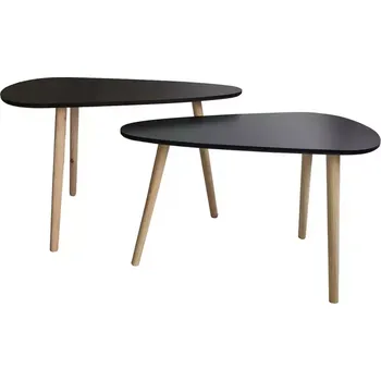 Obývací stěna Konferenční stolek Frej černá/dub přírodní