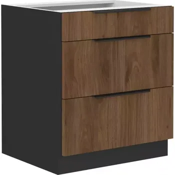 Kuchyňská skříňka Monza ořech okapi 60d 3s bb