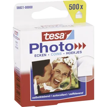 Izolační páska tesa Photo® Tesa® Photo Corners 500 Pieces (š x v) 17 mm x 19 mm transparentní Množství: 500 ks