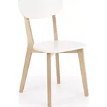Židle Buggi dřevo/MDF bílá 45x50x81