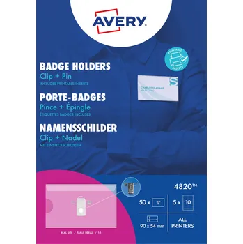 Kotouček do pokladny a tiskárny štítků Avery-Zweckform 4820 štítek se jménem (š x v) 90 mm x 54 mm 50 ks