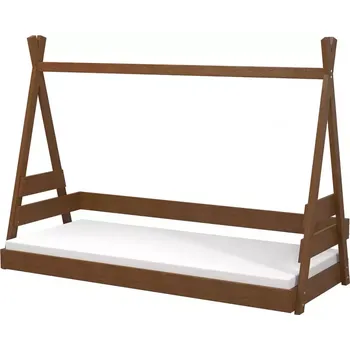 Ložnicová sestava Postel Tipi borovice barvená na ořech