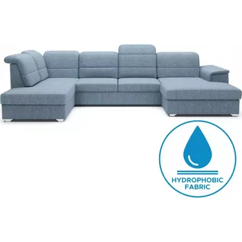 Sedací souprava BAUMAX Bergamo U P Viton 198 modrá