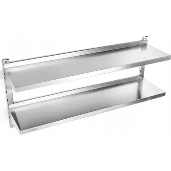 police NEREZOVÁ ZÁVĚSNÁ POLICE DVOJITÁ 120x30x55 CM FORGAST FG15002