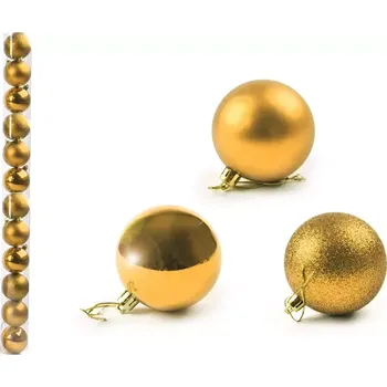 Vánoční dekorace Vánoční ozdoby 3 cm sada 12 ks NGB108-2