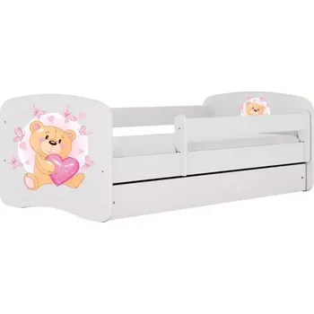 Ložnicová sestava Dětská postel Babydreams+SZ bílá 80x160 Medvídek s motýlky