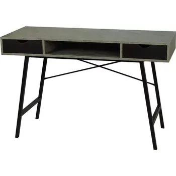 Psací stůl Psací Stůl Kobe černý/beton