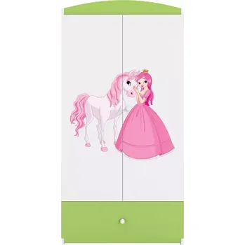 Ložnicová sestava Skříň Babydreams zelená - Princezna 2