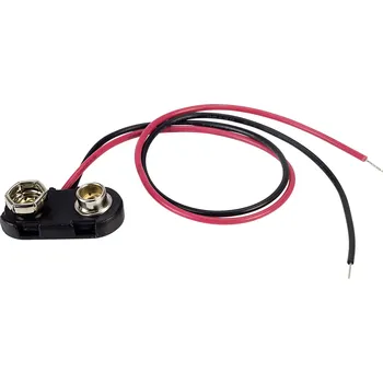 Držák baterie TRU COMPONENTS BS-ER-1-200 bateriový klip 1x 9 V tlačítkové připojení (d x š x v) 24.5 x 11.8 x 7.3 mm