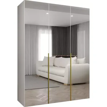 Předsíňová stěna Skříň Alicante III 150 bílá/zlatá