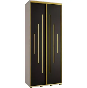 Předsíňová stěna Skříň 45 Canaris 12 120 bílá/černá/gold