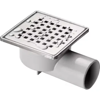 Odvodňovací žlab Podlahový odtok Axus mat 10x10 otočný 360 FI50