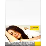 Jersey prostěradlo s napínací gumou 160x200 bílé b.1