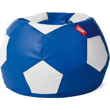 Sedací souprava Sedací vak fotbalový míč ekokůže modro-bílý