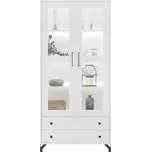 Vitrína Bergen Be2 bílá Lux/bílá lesk