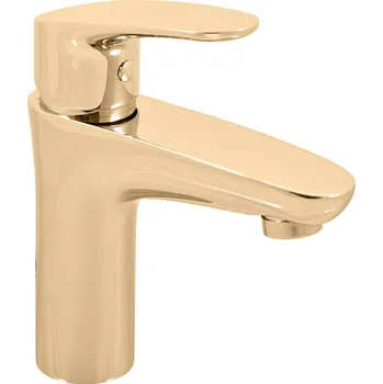 Vodovodní baterie AMUR - Umyvadlová baterie bez výpusti, Zlatá - lesklá AM726.0Z, RAV Slezák Barva: ZLATÁ - lesklá, Rozměr: 1/2"