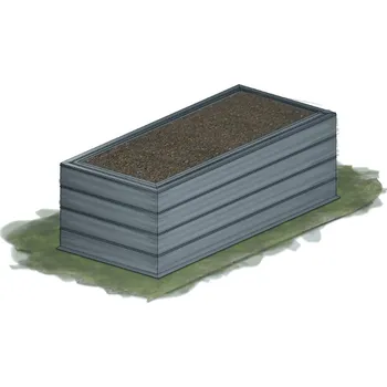 Vyvýšený záhon Záhon zahradní KAROTEN výška 60 cm 80×130 cm