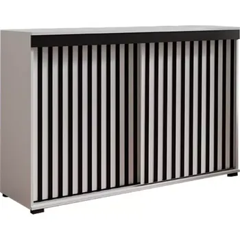 Předsíňová stěna Komoda Malani duplo 140 bílá+černá