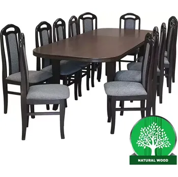 Jídelní set Jídelní set Daniel 2 1+12 Ořech 200x100+60