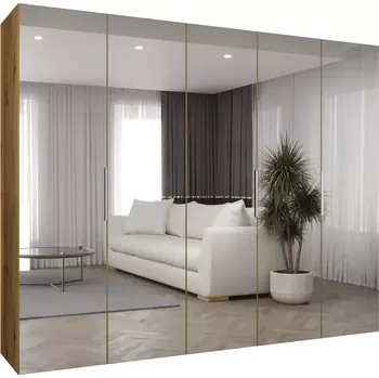 Předsíňová stěna Skříň Marbella III 250 artisan stříbrná