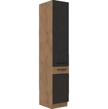 Kuchyňská skříňka Vigo 40DK-210 2F grafit mat/dub lancelot