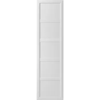 Šatní skříň Dveře do rohové šatní skřině 1894 s rámem, Ultra, bílé platinové