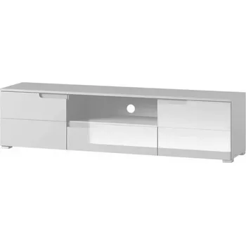 Obývací stěna TV Stolek Selene 165 cm Bílá Mat/Bílá Lesk