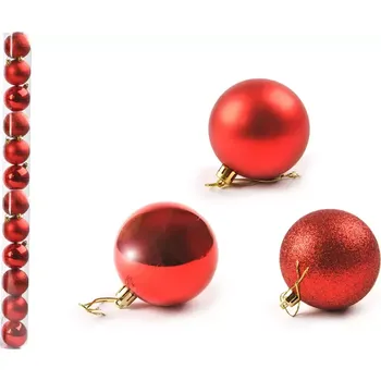 Vánoční dekorace Vánoční ozdoby 3 cm sada 12 ks NGB108-6